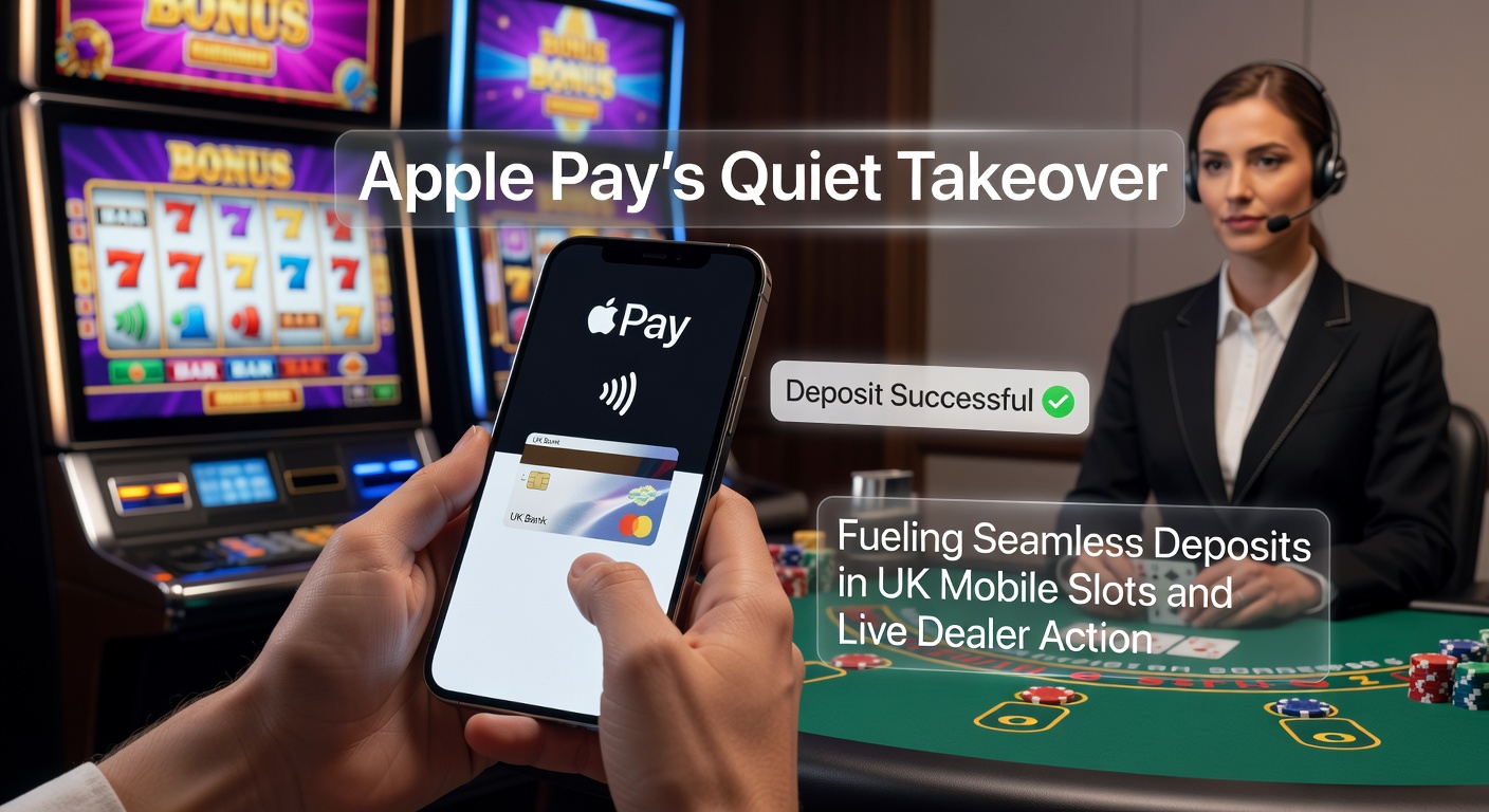 Live dealer roulette table on a mobile screen with Apple Pay deposit overlay, showing real-time betting action fueled by instant funding