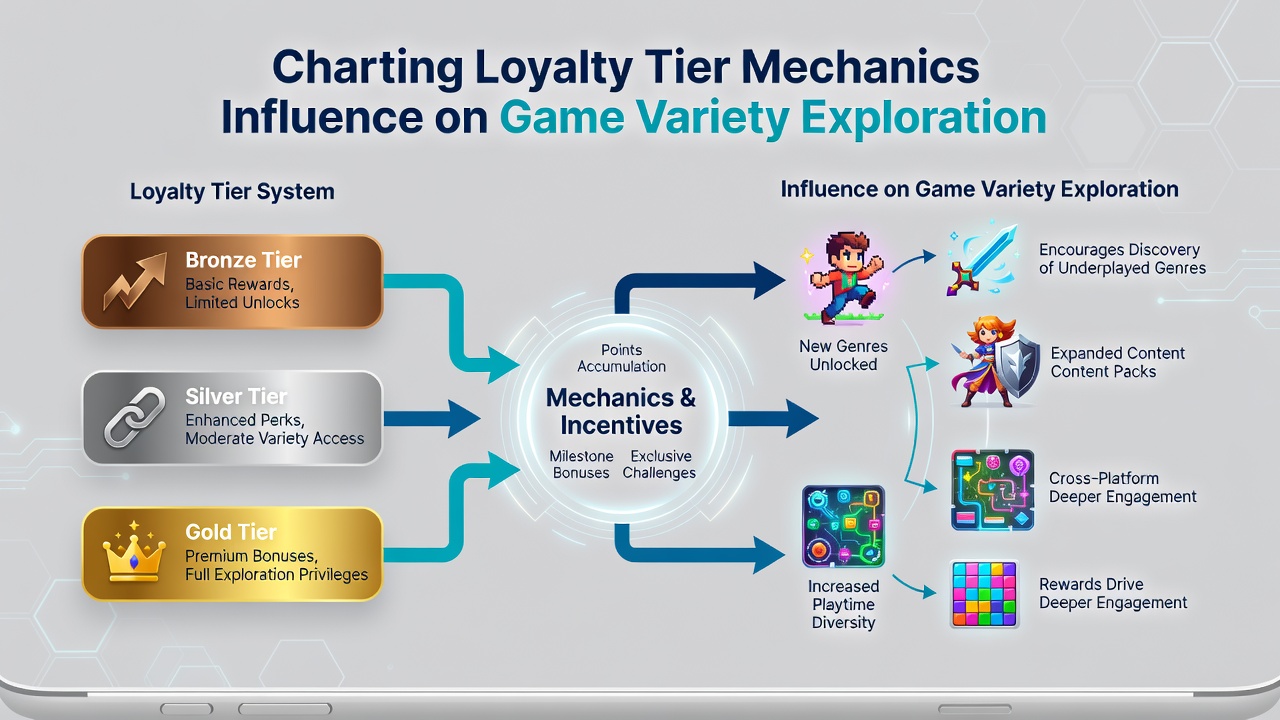 Dashboard view showing tier benefits and varied game recommendations on a mobile device