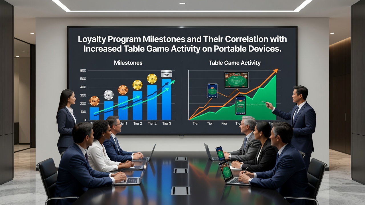 Player tracking loyalty progress on smartphone during live dealer table game session