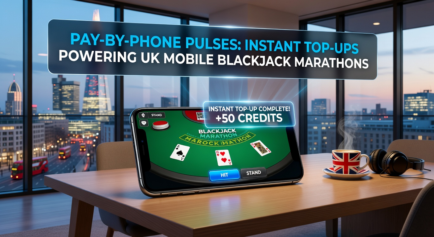 Graph showing rising pay-by-phone deposit volumes in UK mobile gaming, overlaid with blackjack session length trends