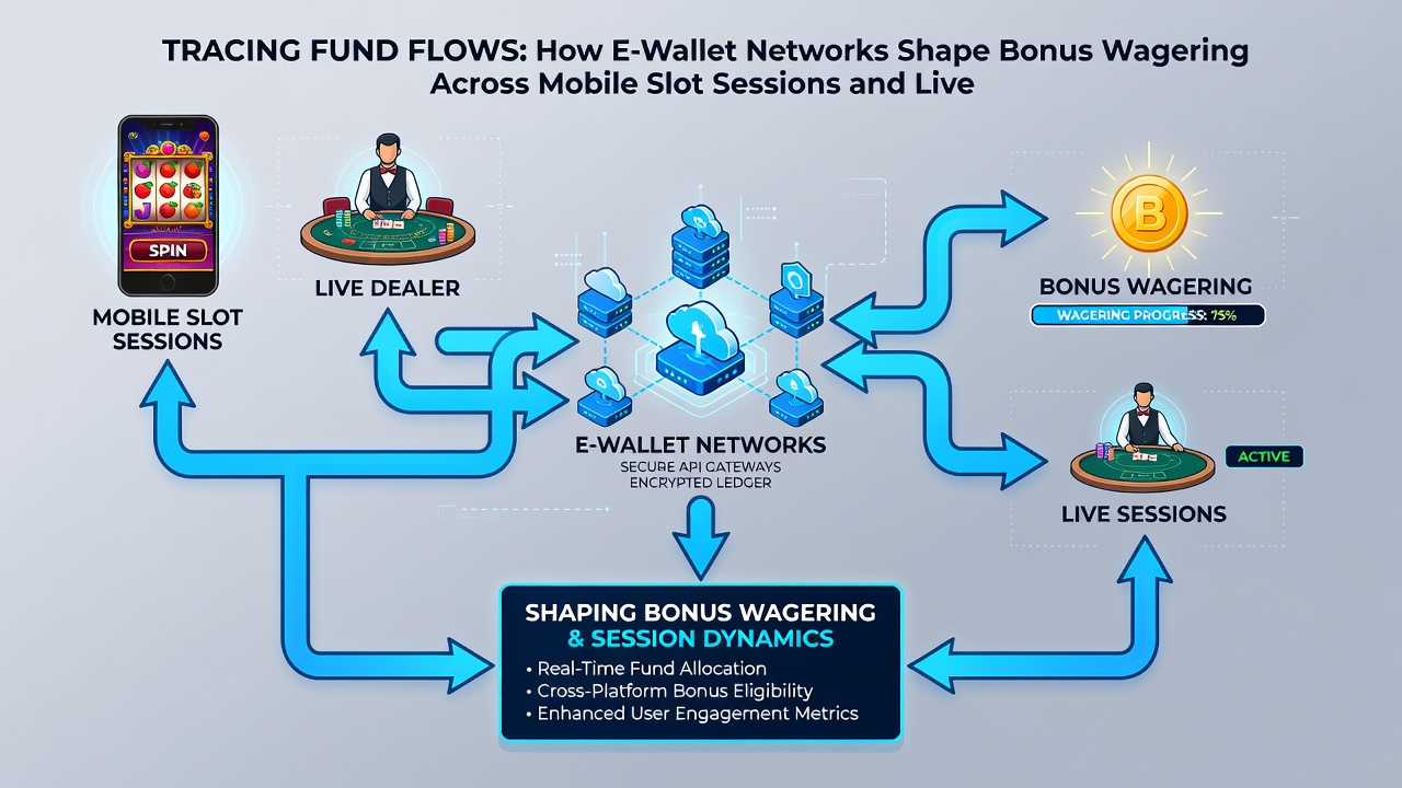 Mobile screen showing split bonus and cash balances during a live dealer session with e-wallet transaction history visible